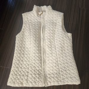 Charter Club Light Cream Petite Medium Vest